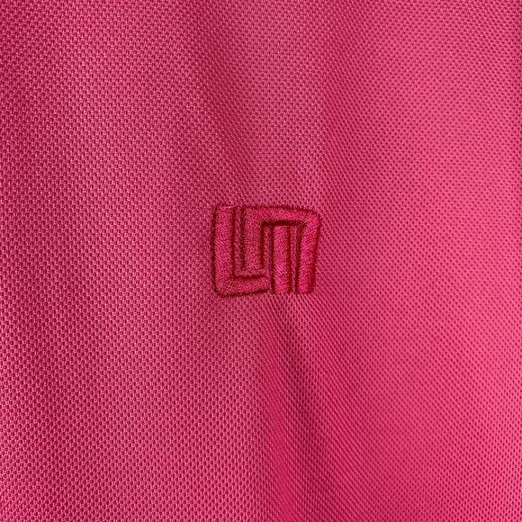 Loudmouth Golf Shirt Mens XXL Pink Polo 2XL Embroidered Spell Out - Picture 3 of 8